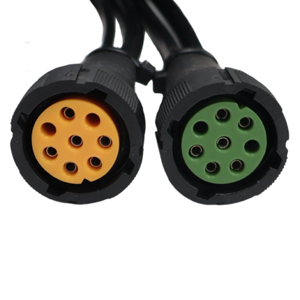 Aspock Aspöck Kabelsatz - 8,4 Meter lang - 13-polig - Anhängerkabel mit 8-poligen Steckern - inklusive vormontierter Umrisssleuchten - Plug&Play