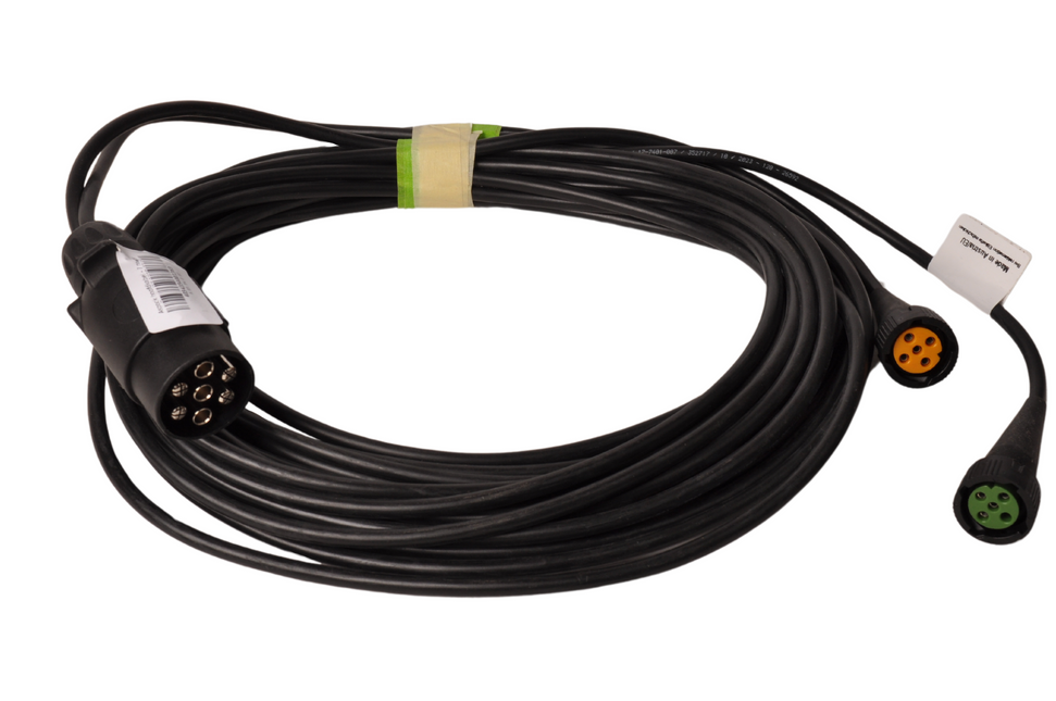 Aspock Aspöck Kabelsatz - Anhängerkabel 7 Meter lang - 7-polig - mit 2x 5-poligem Stecker