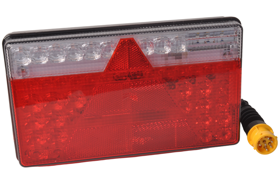 Aspock Aspock MultiLED 2 Rückleuchte  links 240x140x54 mm - Voll-LED - 8-poliger Stecker mit 50 cm Kabel