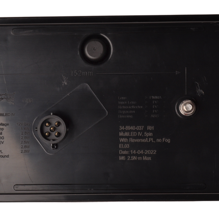 Aspock Aspock MultiLED 4 Rückleuchte  rechts 241x141x71 mm - All-LED - 5-poliger Stecker