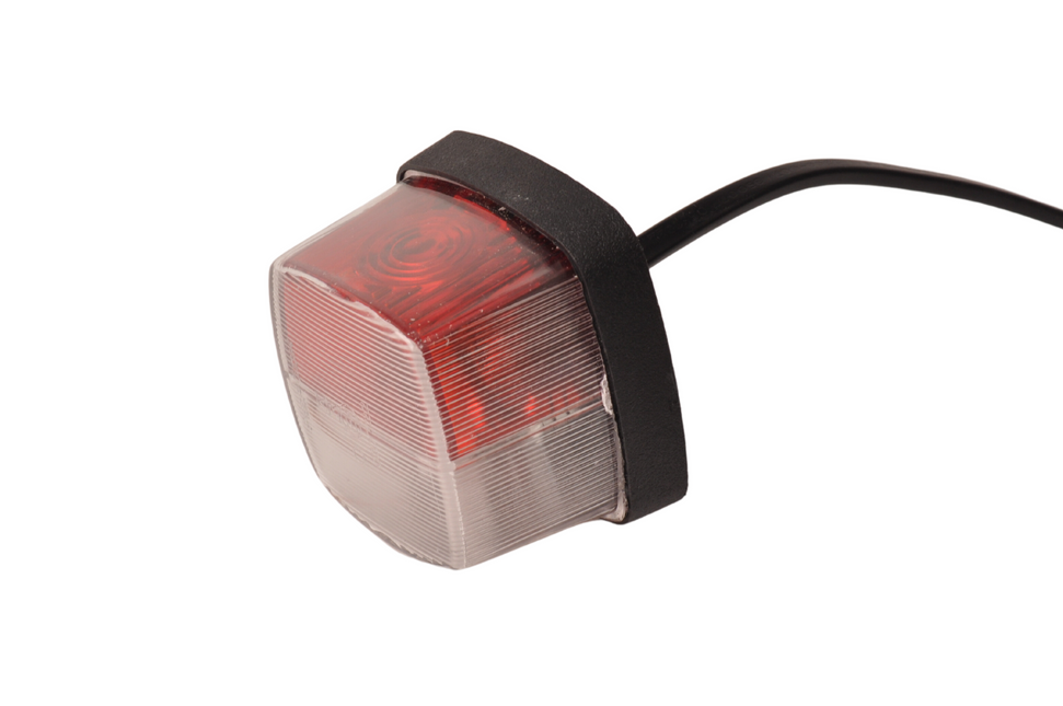 Aspock Aspock squarepoint Begrenzungsleuchte rot/weiß - 2 Meter DC-Kabel 2x0,75 mm²