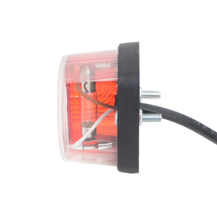 Aspock Aspock squarepoint Begrenzungsleuchte rot/weiß - 2 Meter DC-Kabel 2x0,75 mm²