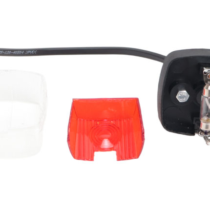Aspock Aspock squarepoint Begrenzungsleuchte rot/weiß - 2 Meter DC-Kabel 2x0,75 mm²