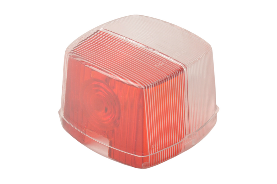Aspock Aspöck Squarepoint - rot/weiß - separates Glas/einzelnes Glas