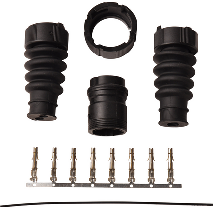 Aspock Aspöck Stecker links - 8 Stifte/Ader - gelb