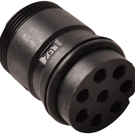 Aspock Aspöck Stecker links - 8 Stifte/Ader - gelb