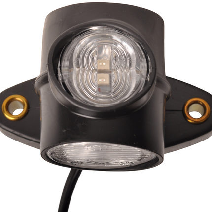 Aspock Aspock Superpoint 3 LED Begrenzungsleuchte - links/rechts - weiß/orange/rot - 1 Meter Flachkabel