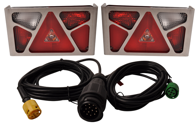 Aspock Beleuchtungsset - Aspöck Multipoint 5 - 13-polig – inkl. Edelstahl-Schutzgitter