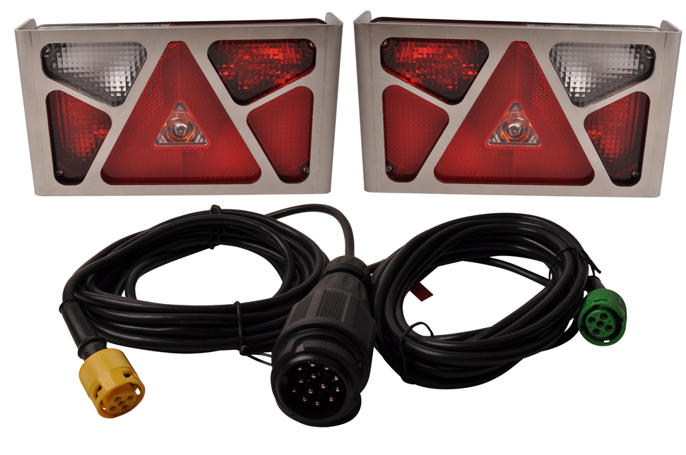 Aspock Beleuchtungsset - Aspöck Multipoint 5 - 13-polig – inkl. Edelstahl-Schutzgitter