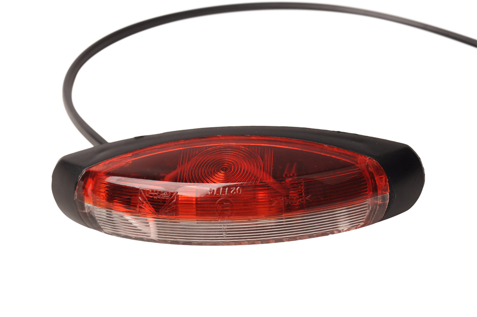 Aspock Flexipoint 2 Begrenzungsleuchte rot/weiß - 250 cm Kabel