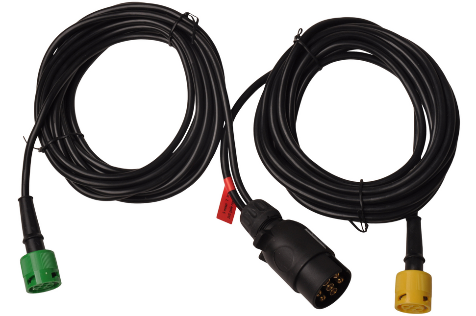 Aspock Hauptkabel Typ Aspöck - 5 Meter lang - 7-polig - mit 2x 5-poligem Stecker