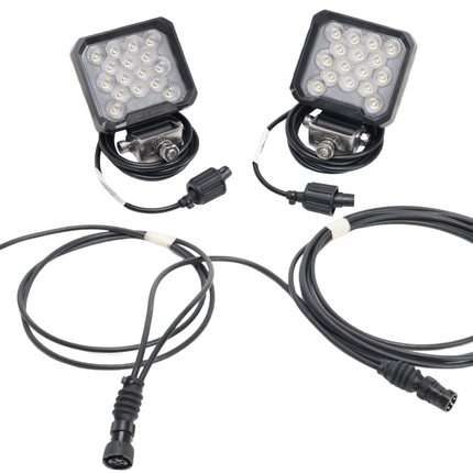Aspock LED-Arbeitsscheinwerfer Set - 5-poliger Aspöck-Bajonettanschluss - 2500 Lumen - Plug & Play