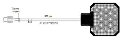 Aspock LED-Arbeitsscheinwerfer Set - 5-poliger Aspöck-Bajonettanschluss - 2500 Lumen - Plug & Play
