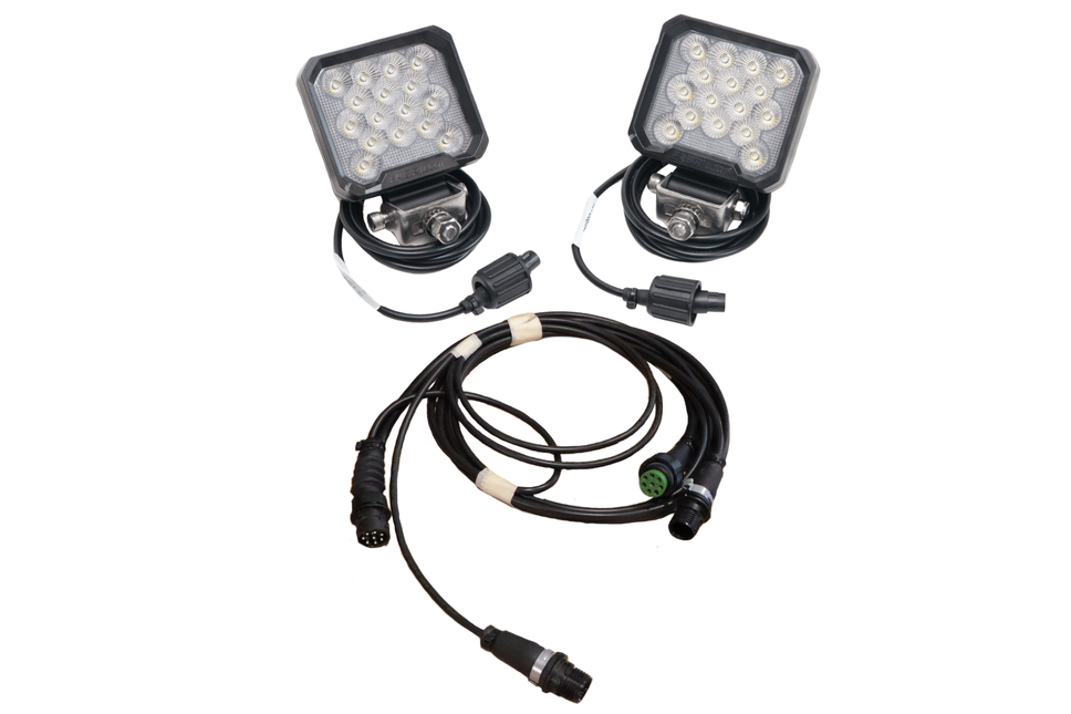 Aspock LED-Arbeitsscheinwerfer Set - 8-poliger Aspöck-Bajonettanschluss - 2500 Lumen - Plug & Play