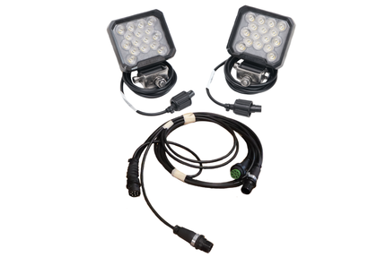 Aspock LED-Arbeitsscheinwerfer Set - 8-poliger Aspöck-Bajonettanschluss - 2500 Lumen - Plug & Play