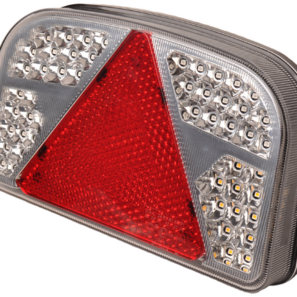 Aspock LED Rückleuchte  mit allen Funktionen - 244x149x48 mm - links