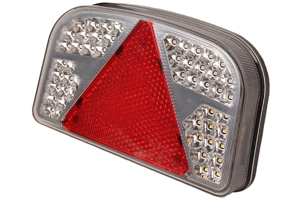 Aspock LED Rückleuchte  mit allen Funktionen - 244x149x48 mm - links