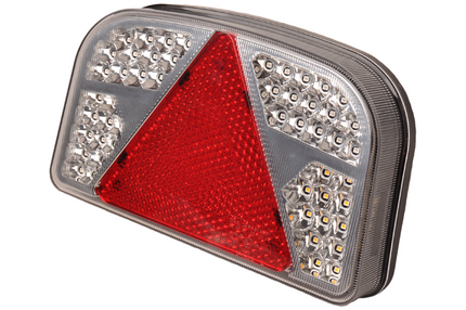 Aspock LED Rückleuchte  mit allen Funktionen - 244x149x48 mm - links