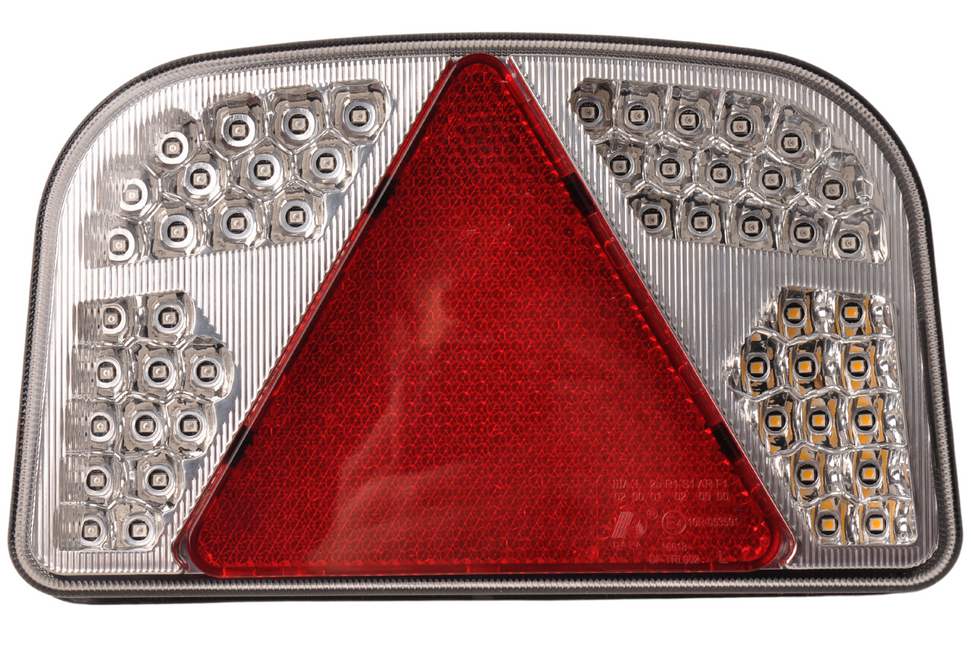 Aspock LED Rückleuchte  mit allen Funktionen - 244x149x48 mm - links