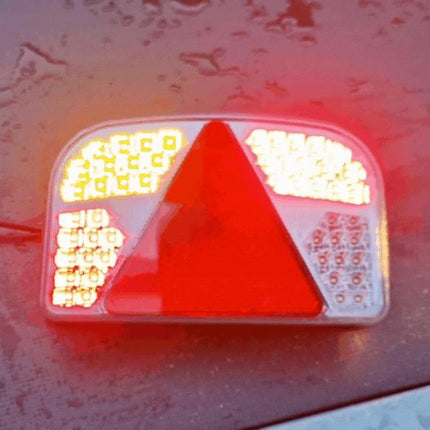 Aspock LED Rückleuchte  mit allen Funktionen - 244x149x48 mm - links