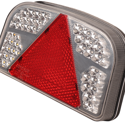 Aspock LED Rückleuchte rechts mit allen Funktionen - 55 Leds - 244x149x48 mm