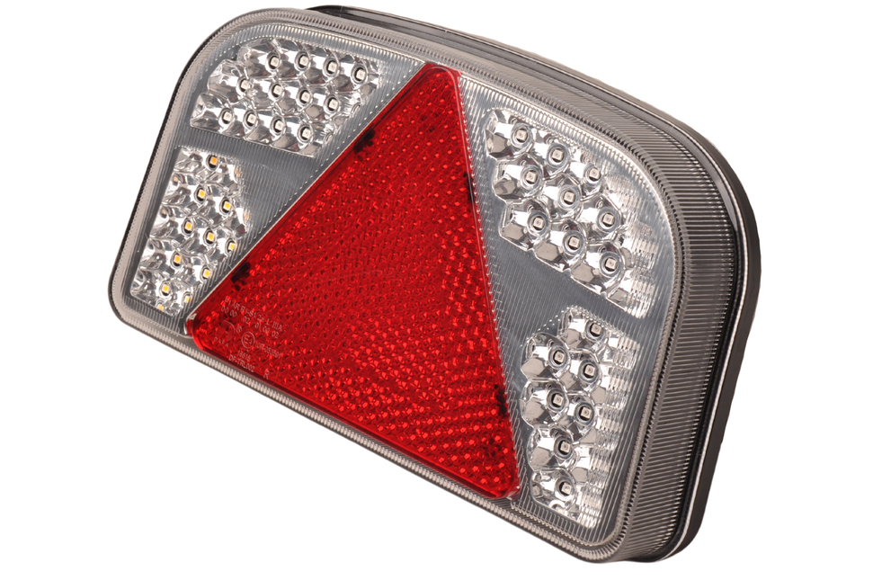 Aspock LED Rückleuchte rechts mit allen Funktionen - 55 Leds - 244x149x48 mm