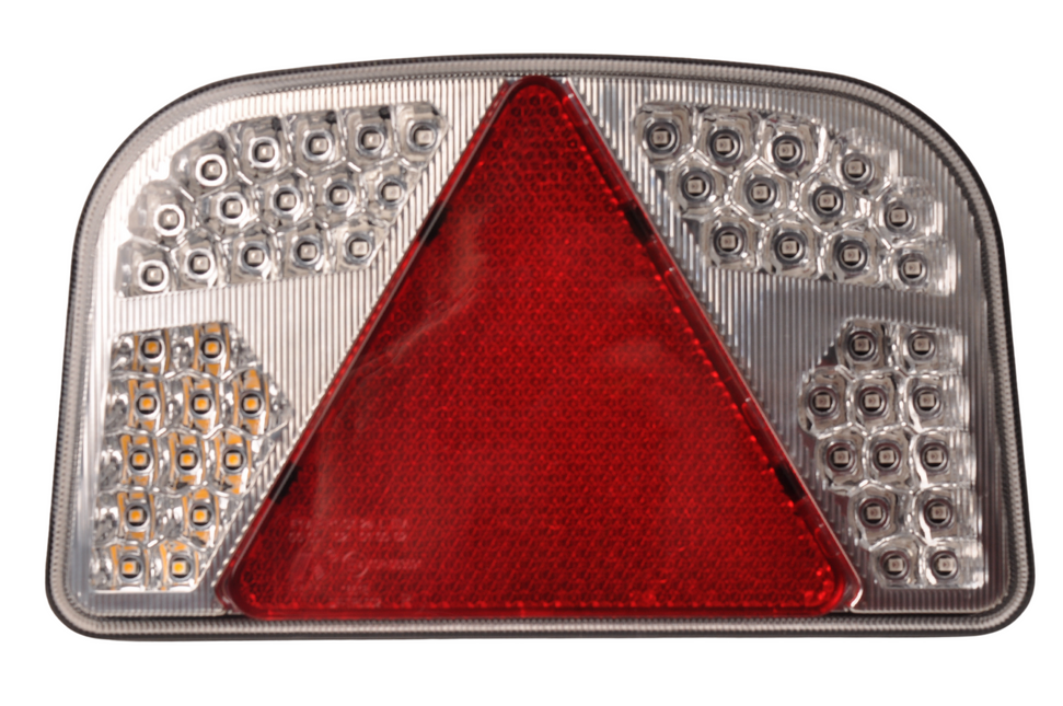 Aspock LED Rückleuchte rechts mit allen Funktionen - 55 Leds - 244x149x48 mm