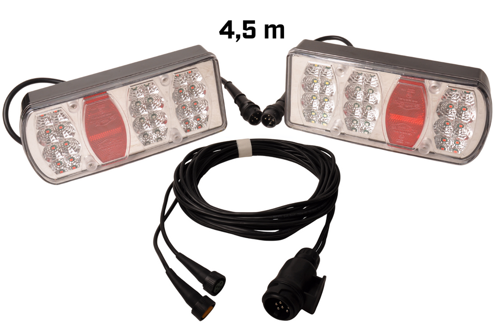Aspock LED Rückleuchten Set - 4,5 Meter Aspock Hauptkabel - 13-polig