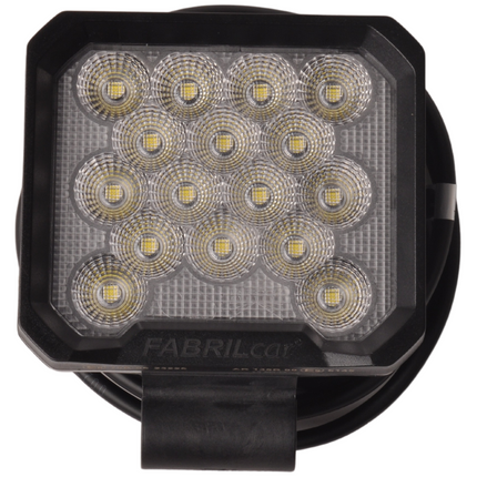 Aspock Premium LED Arbeitsscheinwerfer Anhänger - 138x110x40 mm - 2500 Lumen 16 Leds - 150 cm Kabel