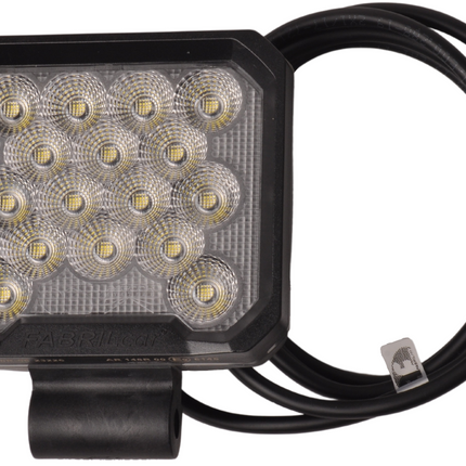 Aspock Premium LED Arbeitsscheinwerfer Anhänger - 138x110x40 mm - 2500 Lumen 16 Leds - 150 cm Kabel
