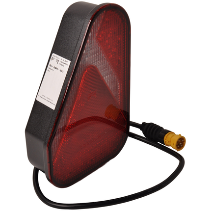 Aspock Rückleuchte - Aspock Earpoint LED - links - 146x219x52,5 mm - inklusive Nebelschlussleuchte