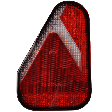 Aspock Rückleuchte - Aspock Earpoint LED - links - 146x219x52,5 mm - inklusive Nebelschlussleuchte