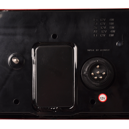 Aspock Rückleuchte - Aspock - links - 236x140x52 mm - Aspöck 8-poliger Steckverbinder - mit integriertem Widerstand