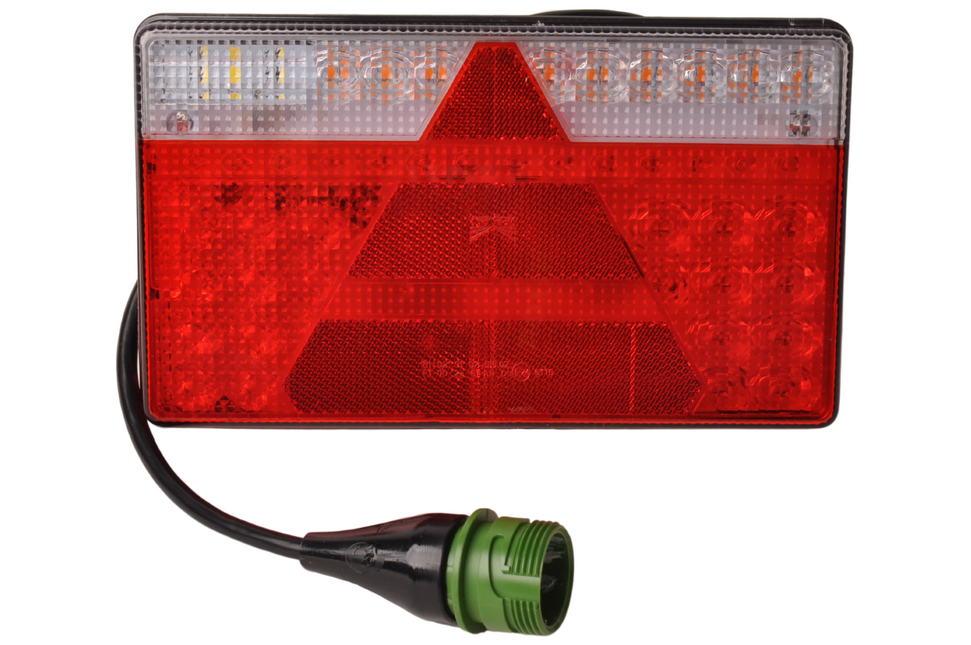 Aspock Rückleuchte - Aspock MultiLED 2 - rechts - 240x140x35 mm - vollständig LED - 7-poliger ASS2 Stecker - wasserdicht