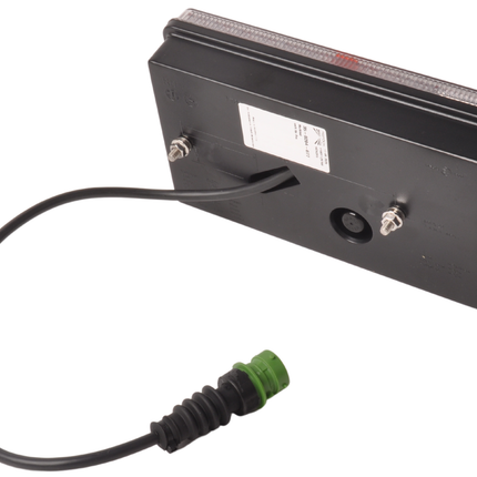 Aspock Rückleuchte - Aspock MultiLED 2 - rechts - 240x140x54 mm - vollständig LED - 8-poliger Steckverbinder - 50 cm Kabel