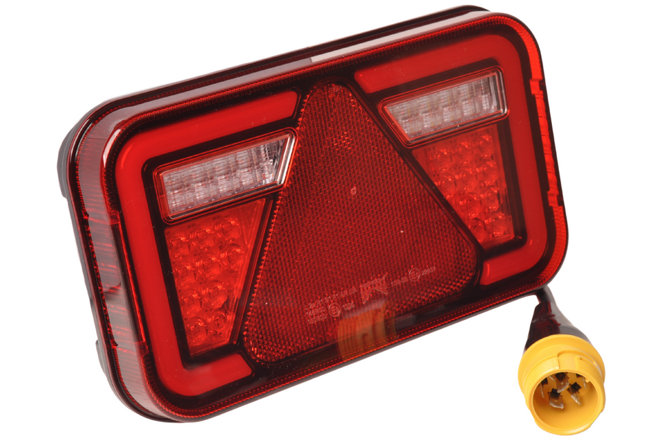 Aspock Rückleuchte - Aspock MultiLED 4 - links - 241x141x71 mm - 7-poliger ASS2 Stecker - wasserdicht