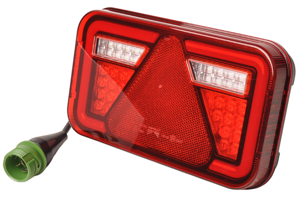 Aspock Rückleuchte - Aspock MultiLED 4 - rechts - 241x141x71 mm - 7-poliger ASS2 Stecker - wasserdicht