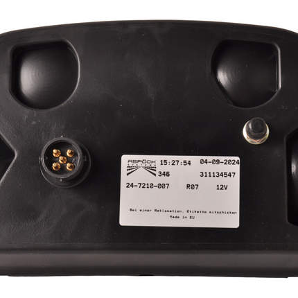 Aspock Rückleuchte - Aspock Multipoint 2 - rechts - 24-7210-007 - 5-poliger Steckverbinder - inklusive Rückfahrleuchte