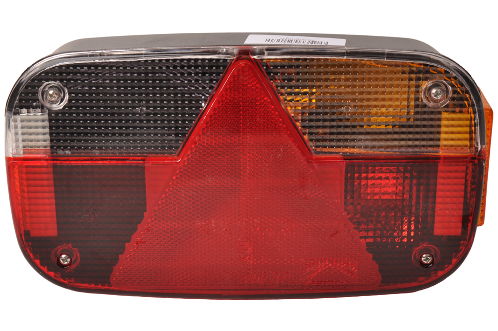 Aspock Rückleuchte - Aspock Multipoint 3 - rechts - 5-poliger Steckverbinder - inklusive orangefarbener Reflektor