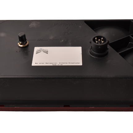 Aspock Rückleuchte - Aspock Multipoint 5 - links - 5-poliger Steckverbinder - inklusive Nebelschlussleuchte