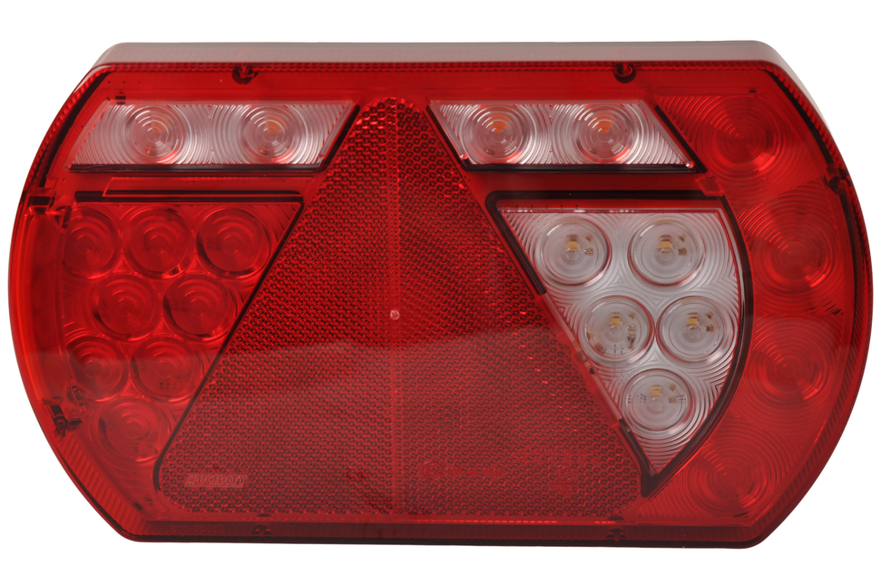 Aspock Rückleuchte rechts mit integriertem Widerstand 236x140x52 mm - Aspöck Steckverbinder