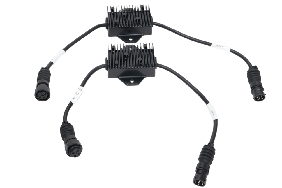 Aspock Set mit 2 Aspöck LED Kontrollbox 5-poliger Anschluss - 12/24V