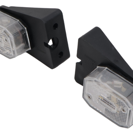 Aspock Set von 2 Aspöck Flexipoint Begrenzungsleuchten - weiß - 50 cm