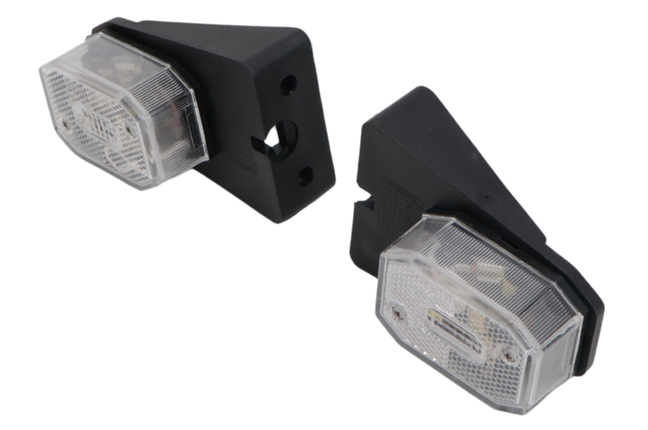 Aspock Set von 2 Aspöck Flexipoint Begrenzungsleuchten - weiß - 50 cm