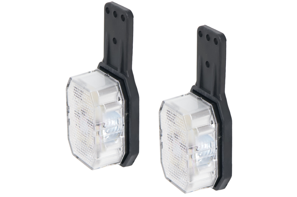Aspock Set von 2 Aspöck Flexipoint LED Begrenzungsleuchten - rot/weiß - 50 cm