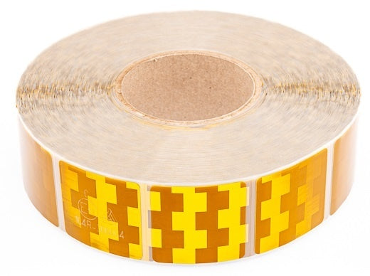 Avery 50 Meter reflektierendes Klebeband für weiche Untergründe - orange/gelb