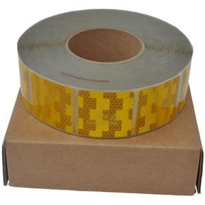 Avery 50 Meter reflektierendes Klebeband für weiche Untergründe - orange/gelb