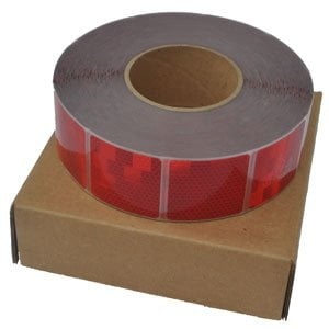 Avery 50 Meter reflektierendes Klebeband für weiche Untergründe - rot