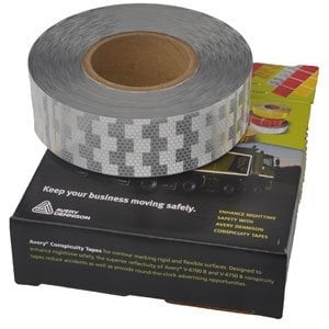 Avery Reflektierendes Klebeband für harte Untergründe - weiß - pro Meter