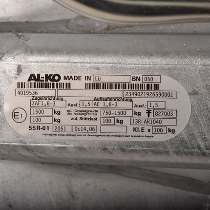 BPW BPW Auflaufeinrichtung für Anhänger - ZAF1,6-3 - Ausführung C - maximale Anhängelast: 1500 kg - V-Deichselanschluss